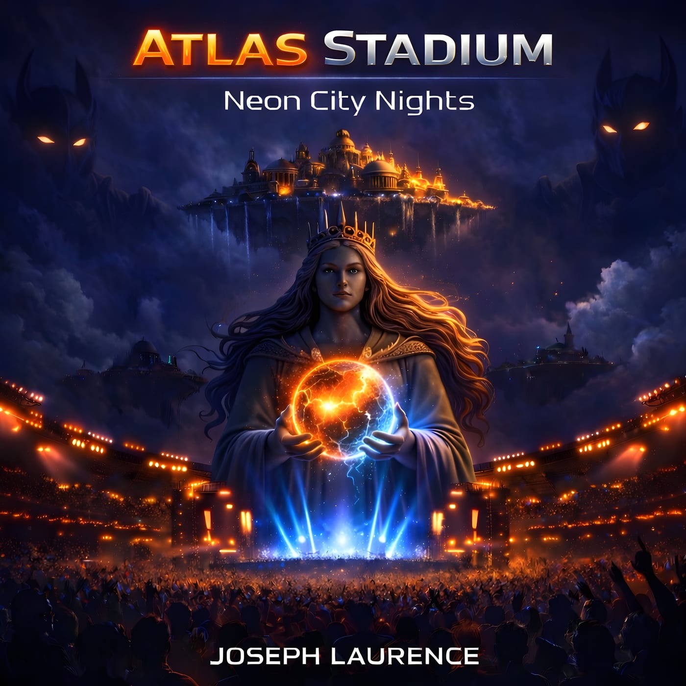 Atlas Stadium: Neon City Nights by Joseph Laurence - EP cover artwork